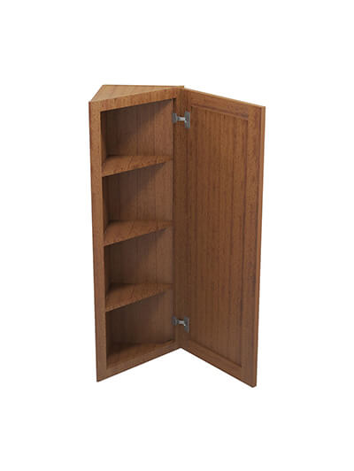 PR-AW42: Petit Brown Shaker 42″ Angled Wall End Cabinet