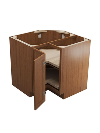 PR-LS3612: Petit Brown Shaker 36″ Lazy Susan Base Cabinet