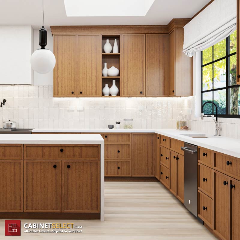 Petit Brown Shaker Kitchen Cabinets