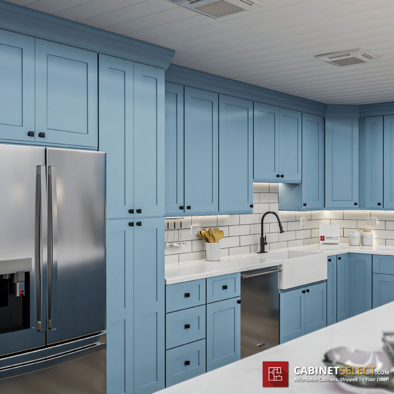 Xterra Blue Shaker Cabinets