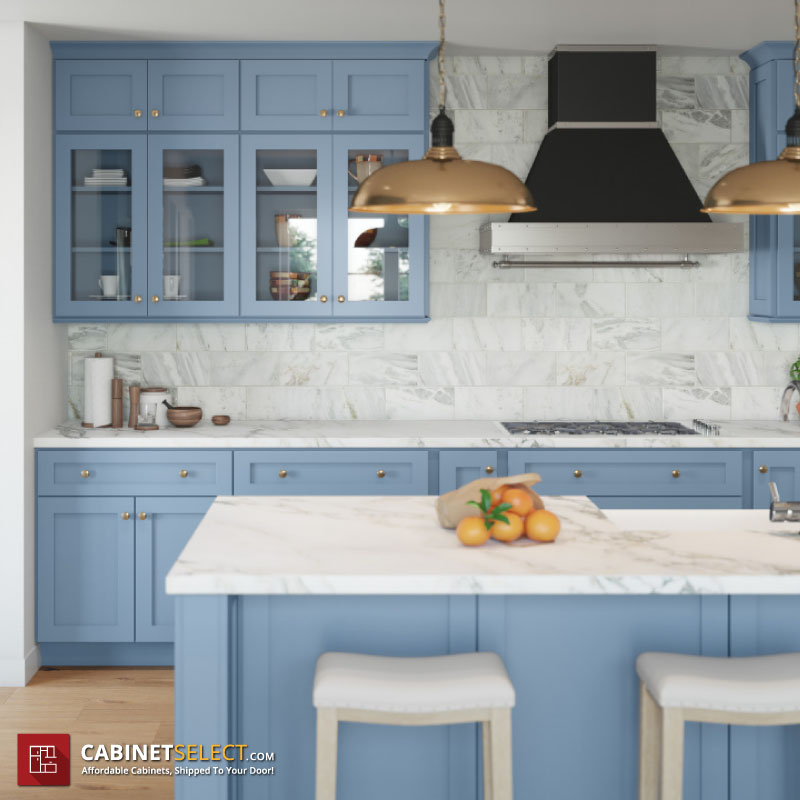 Xtrerra Sky Blue Shaker Cabinets