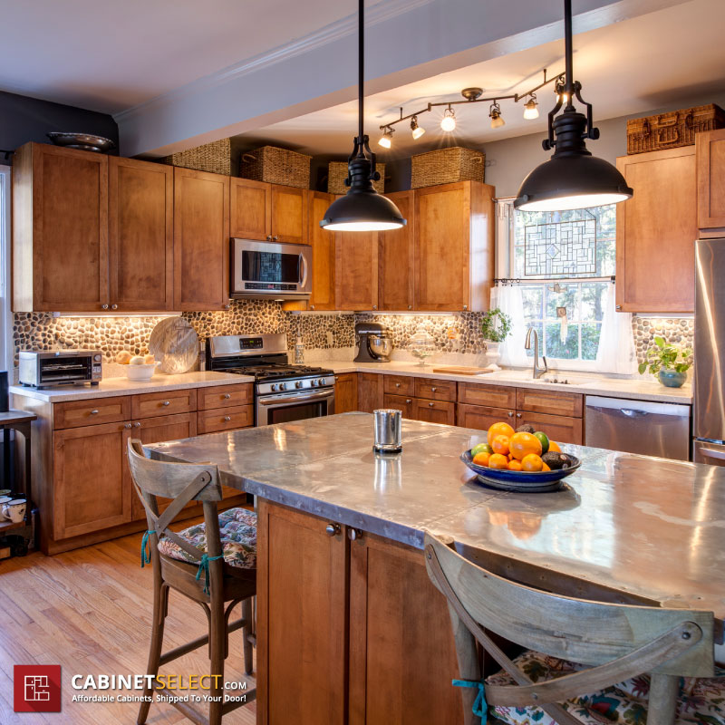 Brown Rustic Traditional Kitchen