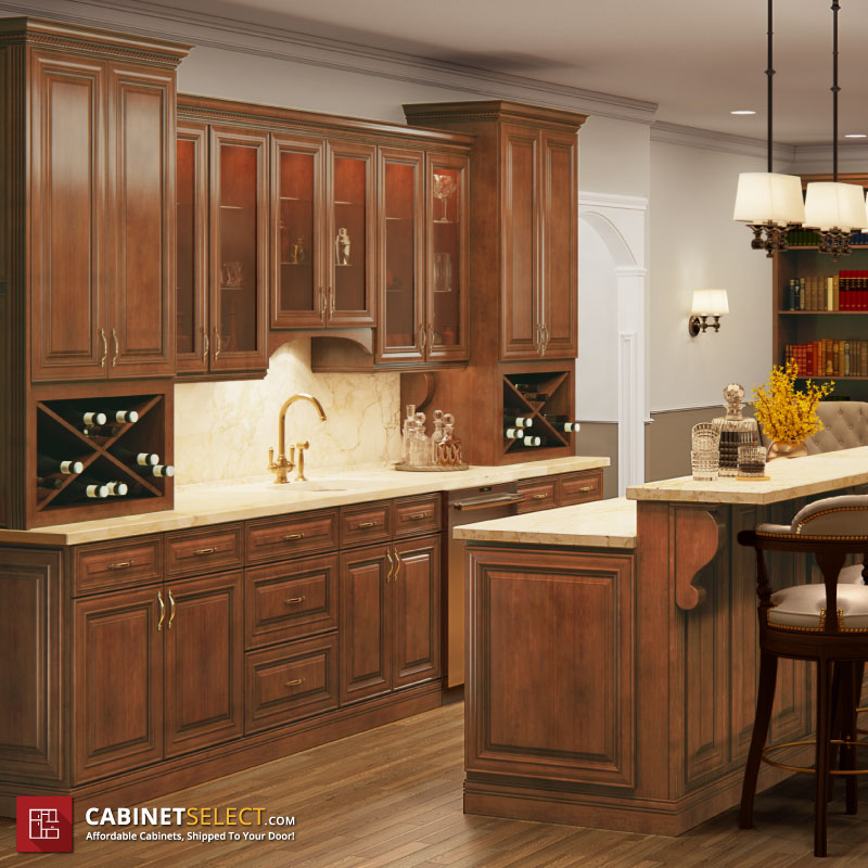 Casselberry Saddle Rustic Traditional Cabinets