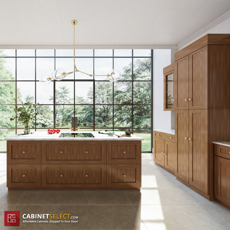 Woodland Brown Shaker Cabinets