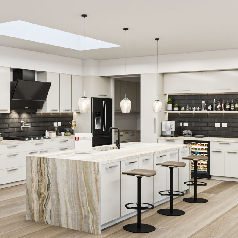 Euro Cashmere High Gloss Kitchen