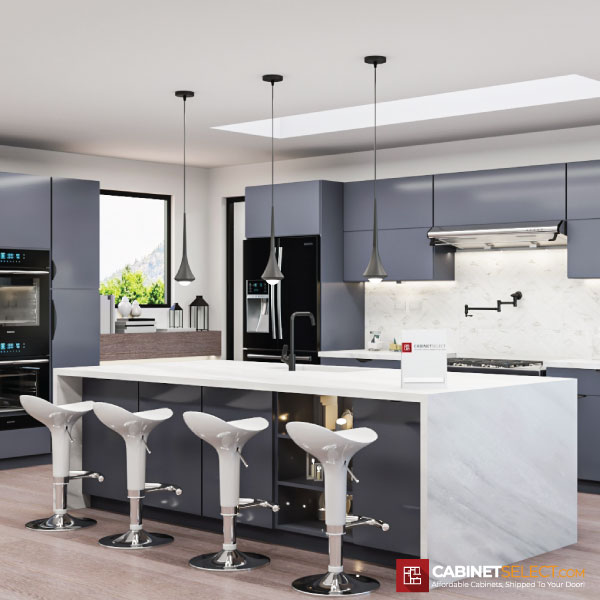 Euro Gloss Grey Kitchen Cabinet Line Category