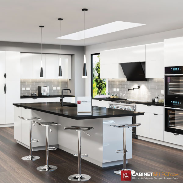 Euro Gloss White Kitchen Cabinet Line Category