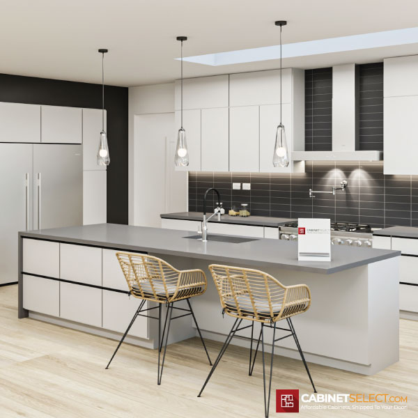 Euro Matte Light Grey Kitchen Cabinet Line Category