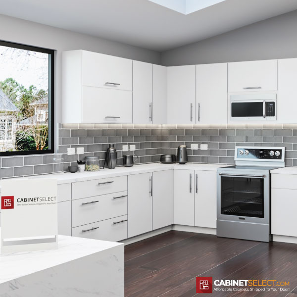 Euro Matte White Kitchen Cabinet Line Category