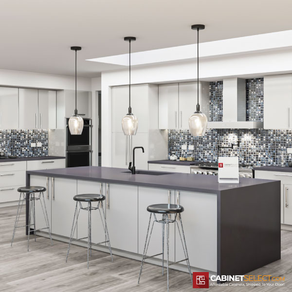 Gloss Light Grey Euro Kitchen Cabinet Line Category