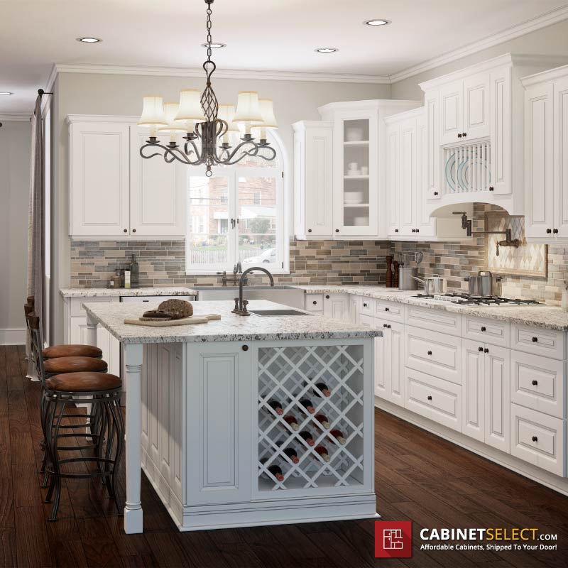 Classic Antique White Cabinets