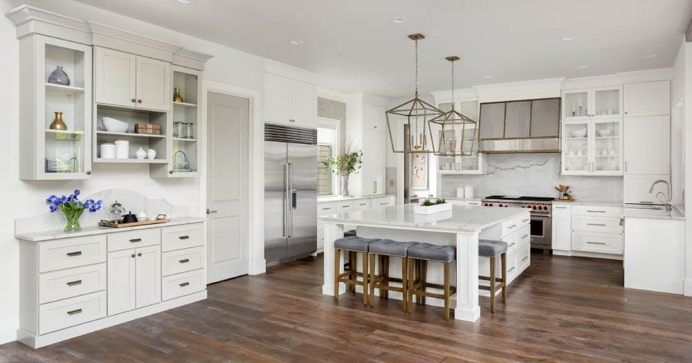 Shaker White Dove Modern Kitchen | Kitchen Design Inspiration | Cabinetselect.com