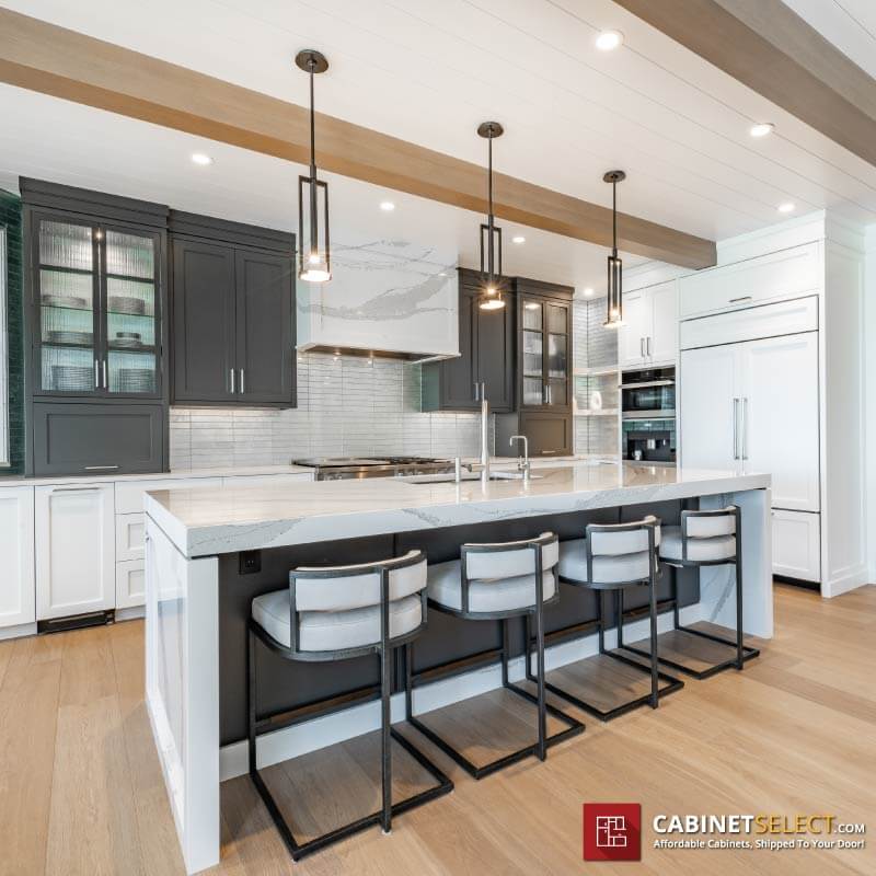 White Grey Shaker Cabinets