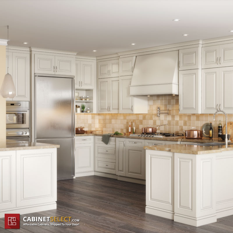 Classic Antique White Kitchen Cabinets