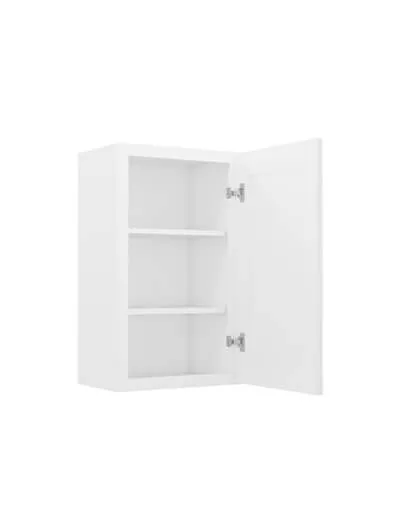 AW-W1830: Ice White Shaker 18″ Single Door Wall Cabinet