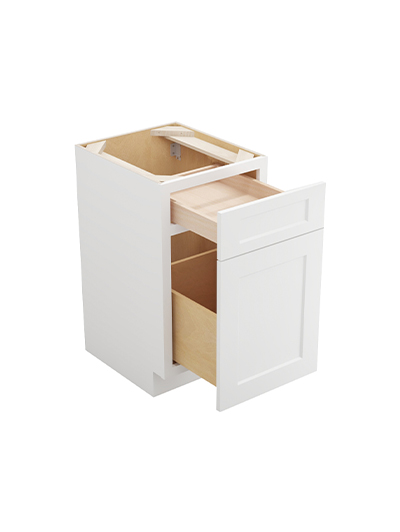WS-DFB18: Shaker White 18″ Drawer File Base Cabinet