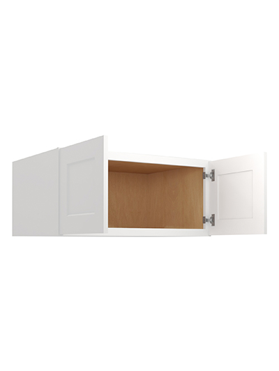 WS-W331524: Shaker White 33″ Wall Refrigerator Cabinets 15″ H (24″ Deep)