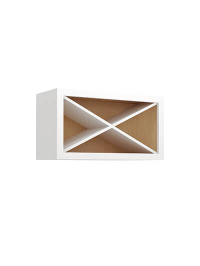 WS-WXRSHELF: Shaker White Wall Open Cabinet X Rack Insert