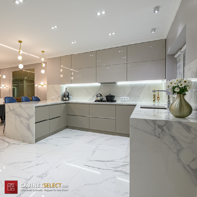 Expensive Kitchen Remodel Marble Floor