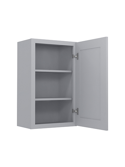 Lait Grey Shaker 21 in. W x 12 in. D x 30 in. H Single Door Wall Cabinet