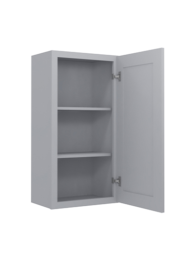 Lait Grey Shaker 21 in. W x 12 in. D x 36 in. H Single Door Wall Cabinet
