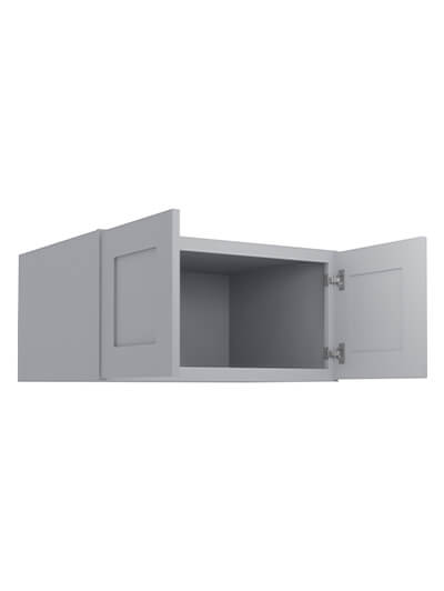 Lait Grey Shaker 30 in. W x 24 in. D x 15 in. H Refrigerator Wall Cabinet