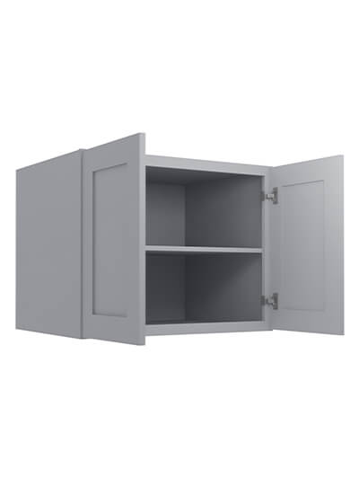 Lait Grey Shaker 30 in. W x 24 in. D x 24 in. H Refrigerator Wall Cabinet
