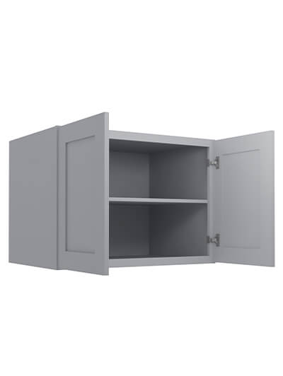 Lait Grey Shaker 33 in. W x 24 in. D x 24 in. H Refrigerator Wall Cabinet