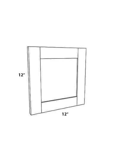AH-W1212GD: Homestead Oak Shaker 15″ Glass Door