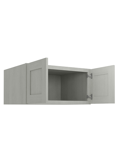 AN-W301524B: Nova Light Grey Shaker 30″ Refrigerator Wall Cabinet 24″ deep
