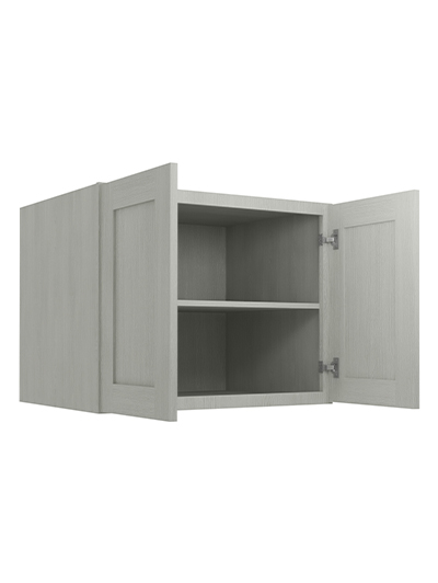 AN-W302424B: Nova Light Grey Shaker 30″ Refrigerator Wall Cabinet 24″ deep