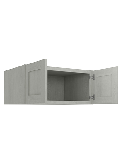 AN-W331524B: Nova Light Grey Shaker 33″ Refrigerator Wall Cabinet 24″ deep