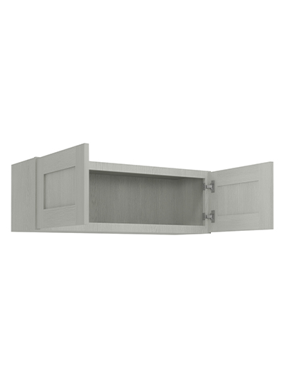 AN-W3612B: Nova Light Grey Shaker 36″ Double Door Bridge Wall Cabinet