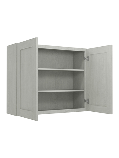 AN-W3630B: Nova Light Grey Shaker 36″ Double Door Wall Cabinet