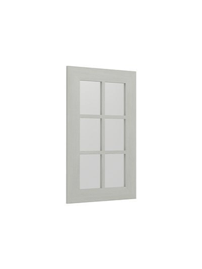 AN-W3630BMGD: Nova Light Grey Shaker 36″ Mullion Glass Door