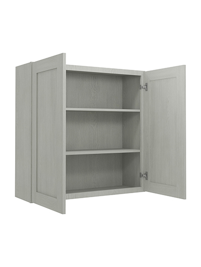 AN-W3636B: Nova Light Grey Shaker 36″ Double Door Wall Cabinet