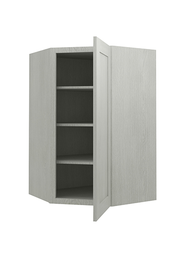 AN-WDC274215: Nova Light Grey Shaker 27″ Diagonal Corner Wall Cabinet