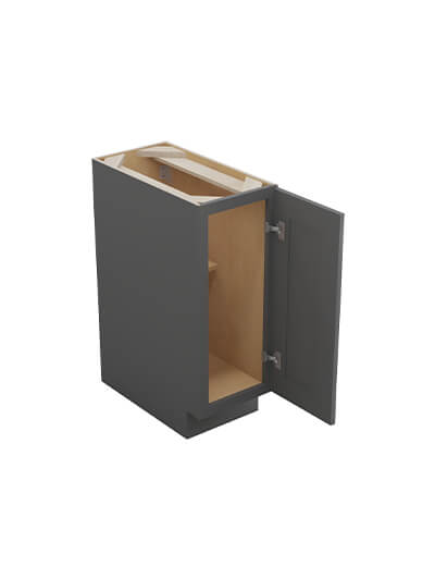 SG-B12FH: Shaker Grey 12″ Single Door Base Cabinet