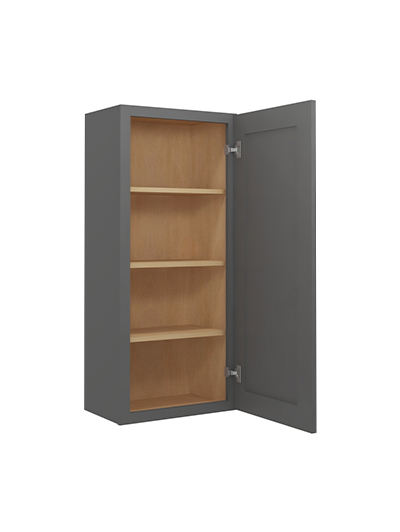 SG-W2142: Shaker Grey 21″ Single Door 42″ High Wall Cabinet