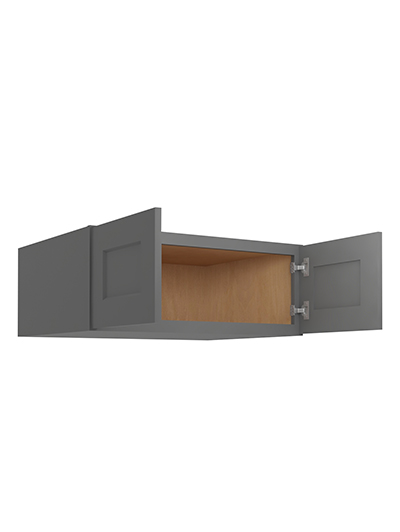 SG-W301224: Shaker Grey 30″ Wall Refrigerator Cabinets 12″ H (24″ Deep)