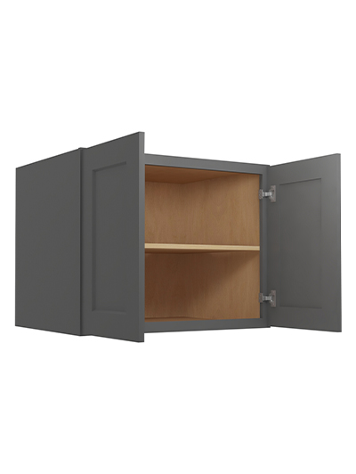 SG-W302424: Shaker Grey 30″ Wall Refrigerator Cabinets 24″ H (24″ Deep)