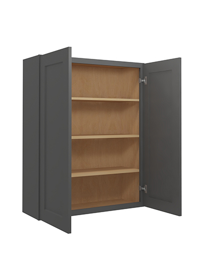 SG-W3342: Shaker Grey 33″ Double Door 42″ High Wall Cabinet