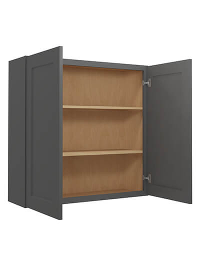 SG-W3636: Shaker Grey 36″ Double Door 36″ High Wall Cabinet