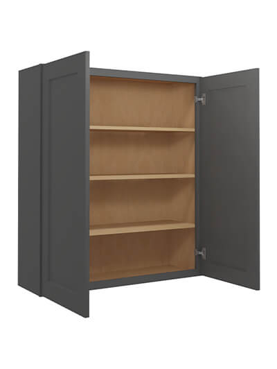 SG-W3642: Shaker Grey 36″ Double Door 42″ High Wall Cabinet