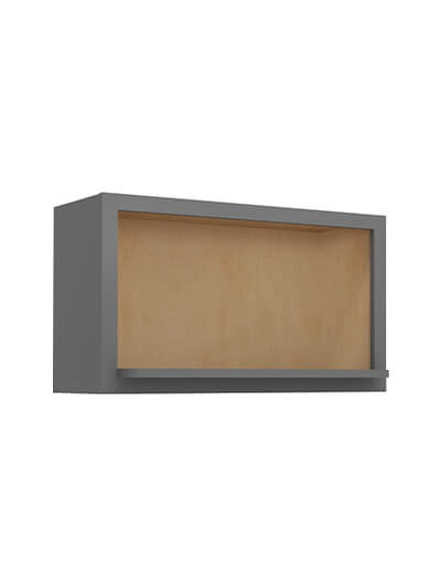 SG-WMS3018: Shaker Grey Wall Microwave Cabinet Kit