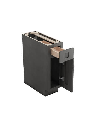 AG-B09: Greystone Shaker 9″ 1 Drawer 1 Door Base Cabinet