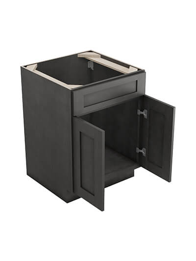 AG-SB24B: Greystone Shaker 24″ 2 Door Sink Base Cabinet