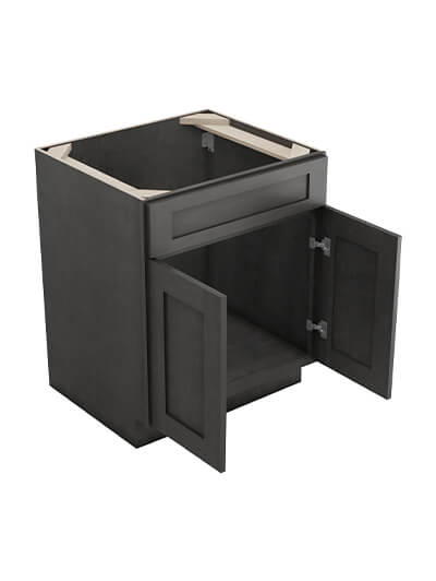 AG-SB27B: Greystone Shaker 27″ 2 Door Sink Base Cabinet