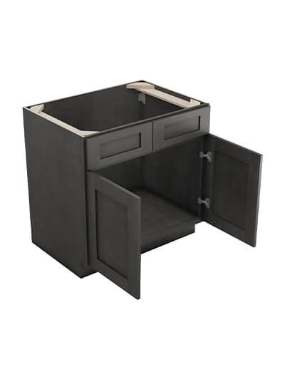 AG-SB33B: Greystone Shaker 33″ 2 Door Sink Base Cabinet