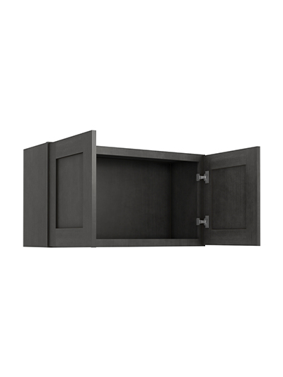 AG-W3318B: Greystone Shaker 33″ Double Door Bridge Wall Cabinet